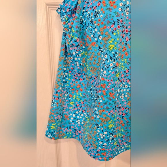 New Lands’ End Plus 20W Turquoise Floral Tankini Swim Top & Skirted Bottom Plus - Picture 5 of 16